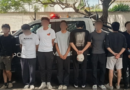 Detiene la SSPMQ a ocho hombres por arrojar huevos a peatones y vehículos en la colonia Rinconada Jacarandas