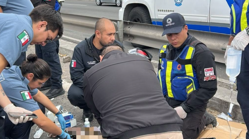 Muere motociclista tras accidente en Av. 5 de Febrero